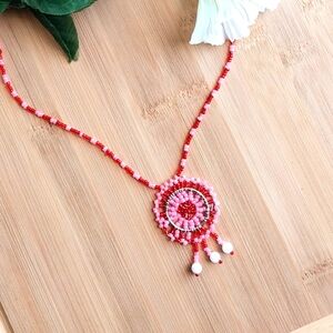 1PC Beautiful Kenyan Beaded Sunset Necklace
